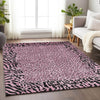 Piper Looms Chantille Animal Skin ACN1230 Pink Machine Washable Area Rug Lifestyle Image Feature