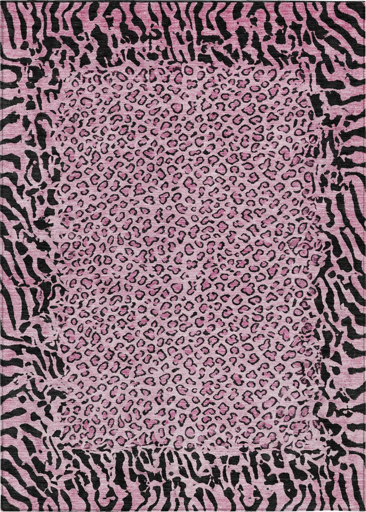 Piper Looms Chantille Animal Skin ACN1230 Pink Machine Washable Area Rug main image