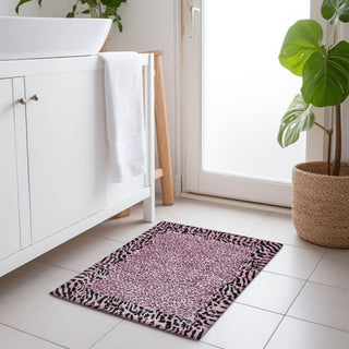Piper Looms Chantille Animal Skin ACN1230 Pink Machine Washable Area Rug Scatter Lifestyle Image Feature