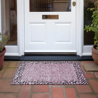 Piper Looms Chantille Animal Skin ACN1230 Pink Machine Washable Area Rug Scatter Outdoor Lifestyle Image Feature