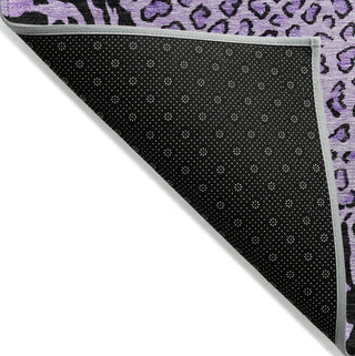 Piper Looms Chantille Animal Skin ACN1230 Purple Machine Washable Area Rug Backing Image