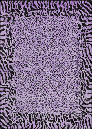 Piper Looms Chantille Animal Skin ACN1230 Purple Machine Washable Area Rug main image