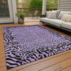 Piper Looms Chantille Animal Skin ACN1230 Purple Machine Washable Area Rug Outdoor Lifestyle Image Feature