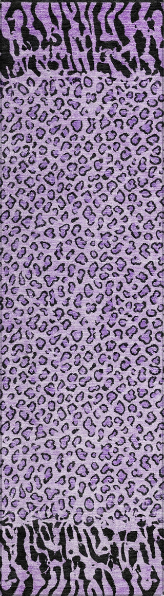 Piper Looms Chantille Animal Skin ACN1230 Purple Machine Washable Area Rug Runner Main Image