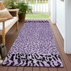 Piper Looms Chantille Animal Skin ACN1230 Purple Machine Washable Area Rug Runner Outdoor Lifestyle Image Feature