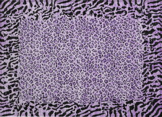 Piper Looms Chantille Animal Skin ACN1230 Purple Machine Washable Area Rug Scatter Main Image