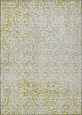 Piper Looms Chantille Damask ACN1231 Gold Machine Washable Area Rug main image