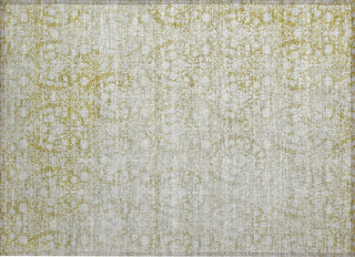 Piper Looms Chantille Damask ACN1231 Gold Machine Washable Area Rug Scatter Main Image