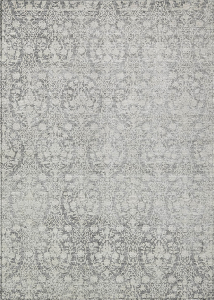 Piper Looms Chantille Damask ACN1231 Gray Machine Washable Area Rug main image