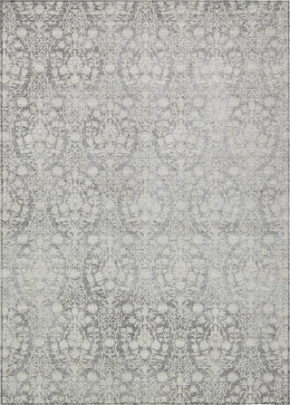 Piper Looms Chantille Damask ACN1231 Gray Machine Washable Area Rug main image