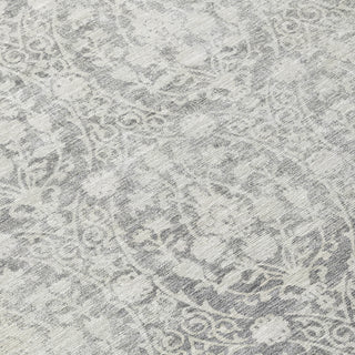 Piper Looms Chantille Damask ACN1231 Gray Machine Washable Area Rug Swatch Image