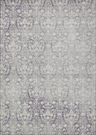 Piper Looms Chantille Damask ACN1231 Plum Machine Washable Area Rug main image