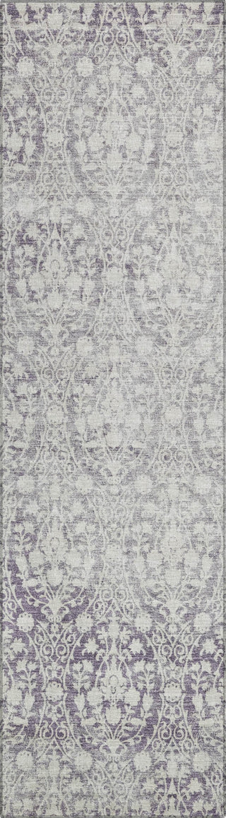 Piper Looms Chantille Damask ACN1231 Plum Machine Washable Area Rug Runner Main Image