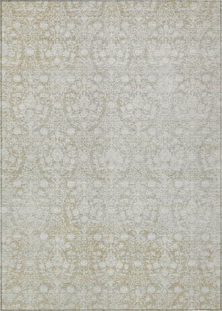 Piper Looms Chantille Damask ACN1231 Tan Machine Washable Area Rug main image