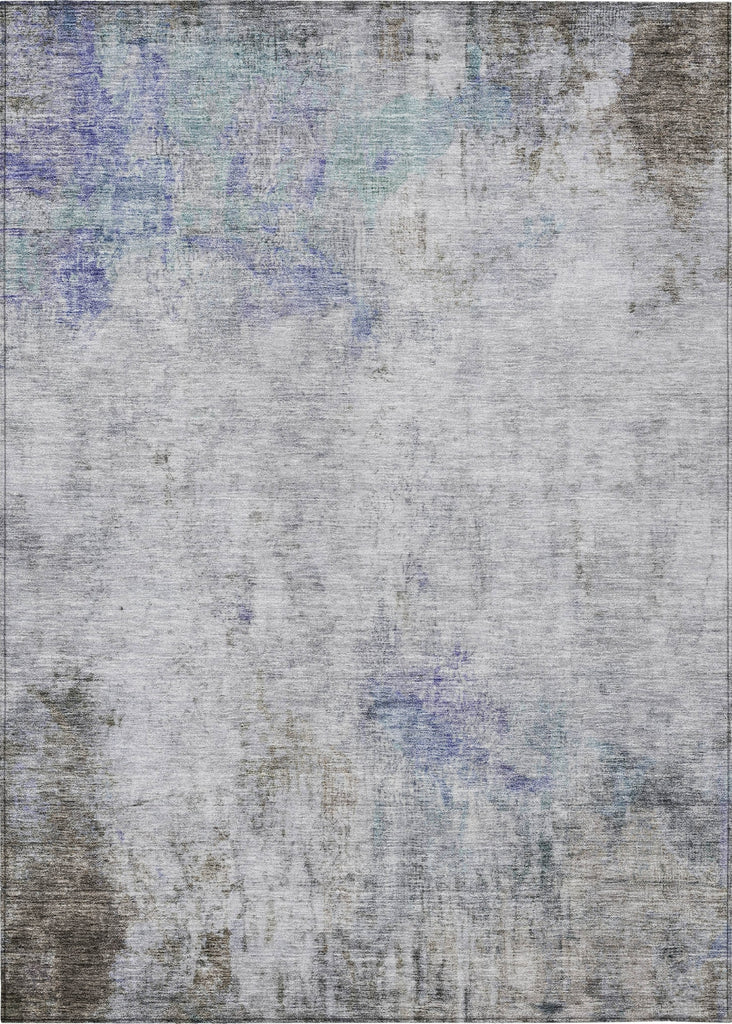 Piper Looms Chantille Abstract ACN1232 Brown Machine Washable Area Rug main image