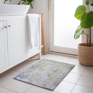 Piper Looms Chantille Abstract ACN1233 Aloe Machine Washable Area Rug Scatter Lifestyle Image Feature