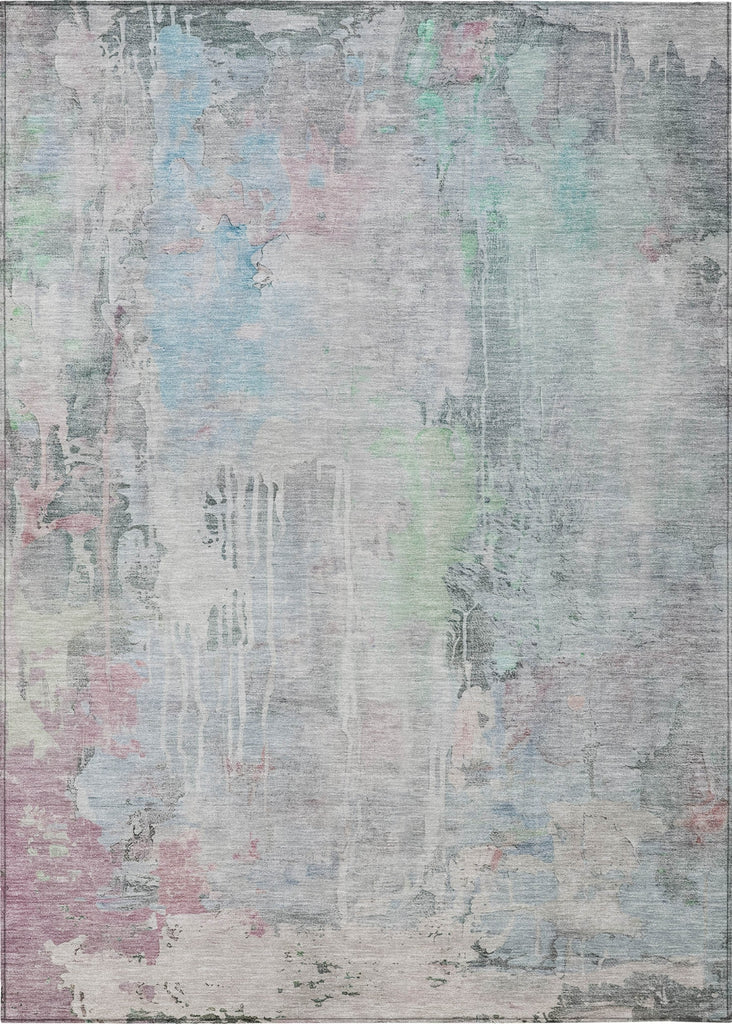 Piper Looms Chantille Abstract ACN1233 Blue Machine Washable Area Rug main image