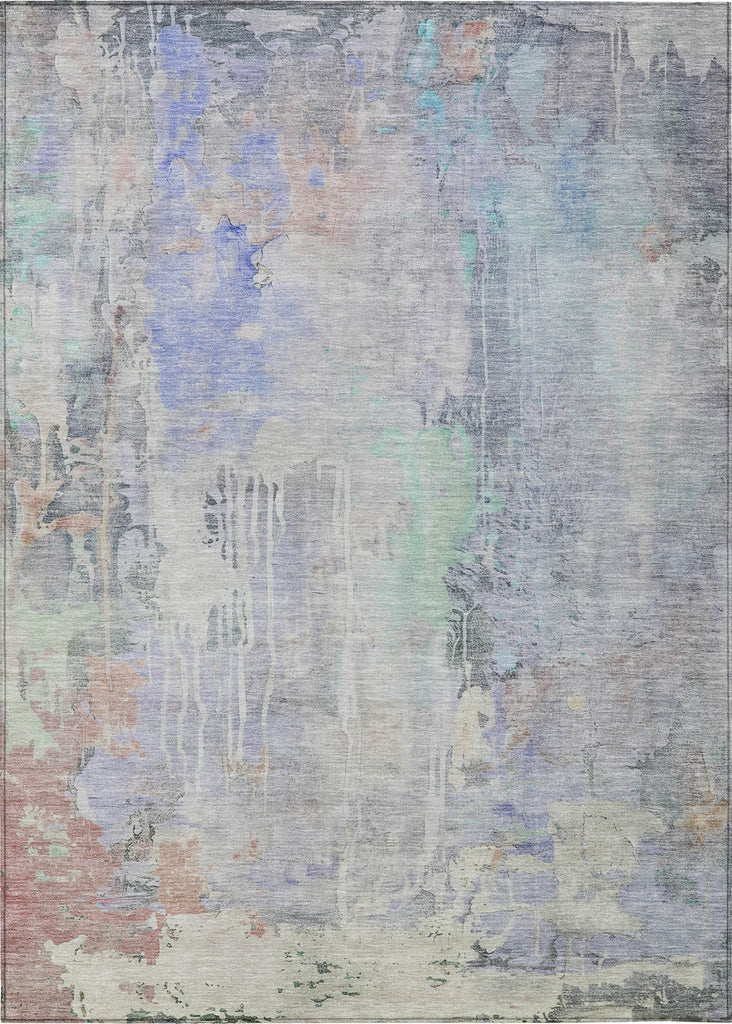 Piper Looms Chantille Abstract ACN1233 Purple Machine Washable Area Rug main image