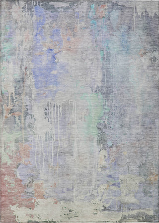 Piper Looms Chantille Abstract ACN1233 Purple Machine Washable Area Rug main image