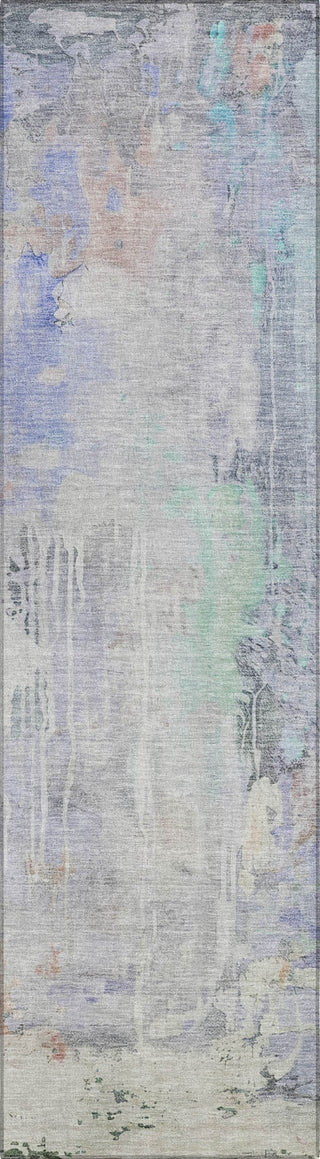 Piper Looms Chantille Abstract ACN1233 Purple Machine Washable Area Rug Runner Main Image