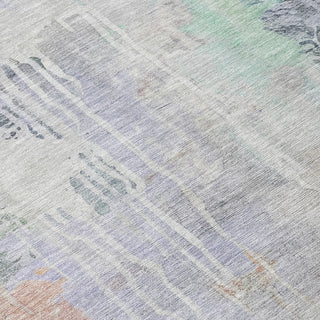 Piper Looms Chantille Abstract ACN1233 Purple Machine Washable Area Rug Swatch Image