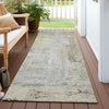 Piper Looms Chantille Abstract ACN1233 Silver Machine Washable Area Rug Runner Outdoor Lifestyle Image Feature
