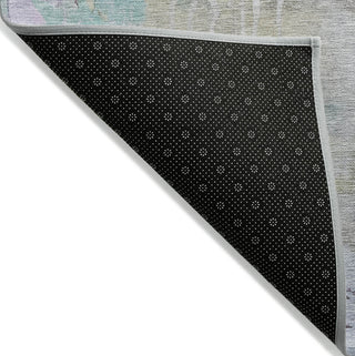 Piper Looms Chantille Abstract ACN1233 Taupe Machine Washable Area Rug Backing Image