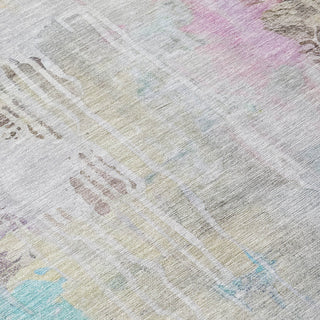 Piper Looms Chantille Abstract ACN1233 Taupe Machine Washable Area Rug Swatch Image