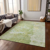 Piper Looms Chantille Abstract ACN1234 Aloe Machine Washable Area Rug Lifestyle Image Feature