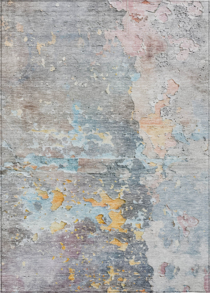 Piper Looms Chantille Abstract ACN1234 Granite Machine Washable Area Rug main image