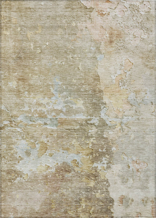 Piper Looms Chantille Abstract ACN1234 Khaki Machine Washable Area Rug main image