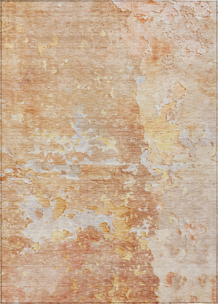 Piper Looms Chantille Abstract ACN1234 Salmon Machine Washable Area Rug main image