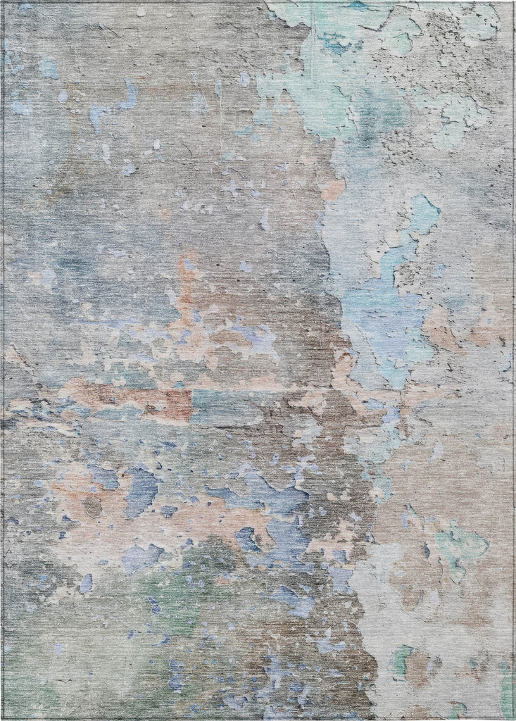 Piper Looms Chantille Abstract ACN1234 Taupe Machine Washable Area Rug main image