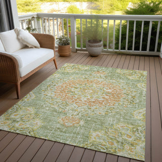 Piper Looms Chantille Global ACN1236 Aloe Machine Washable Area Rug Outdoor Lifestyle Image Feature