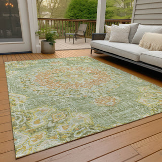 Piper Looms Chantille Global ACN1236 Aloe Machine Washable Area Rug Outdoor Lifestyle Image Feature