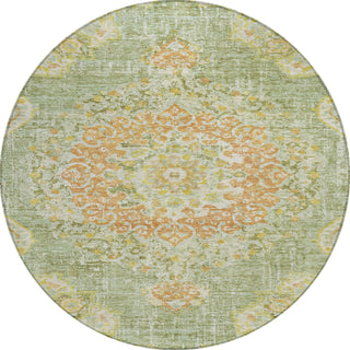 Piper Looms Chantille Global ACN1236 Aloe Machine Washable Area Rug Round Main Image
