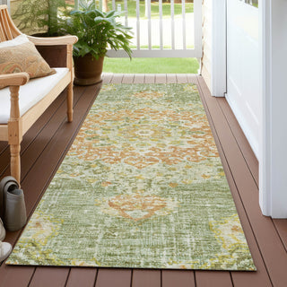 Piper Looms Chantille Global ACN1236 Aloe Machine Washable Area Rug Runner Outdoor Lifestyle Image Feature