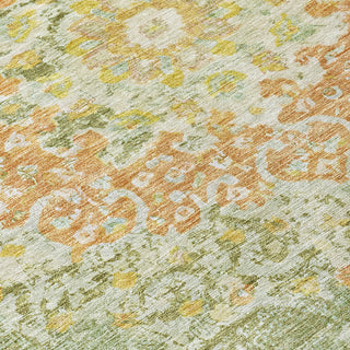 Piper Looms Chantille Global ACN1236 Aloe Machine Washable Area Rug Swatch Image