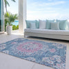 Piper Looms Chantille Global ACN1236 Blue Machine Washable Area Rug Outdoor Lifestyle Image Feature