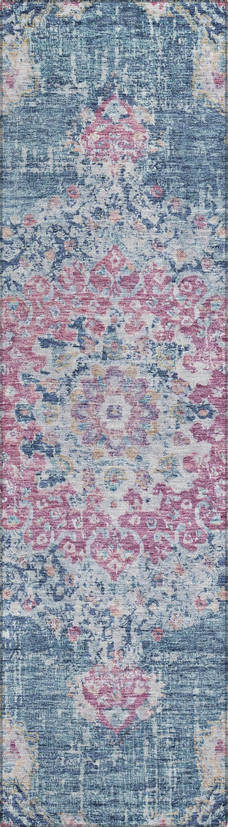 Piper Looms Chantille Global ACN1236 Blue Machine Washable Area Rug Runner Main Image