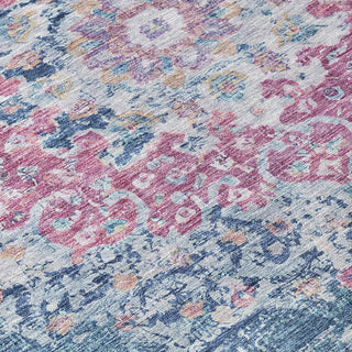 Piper Looms Chantille Global ACN1236 Blue Machine Washable Area Rug Swatch Image