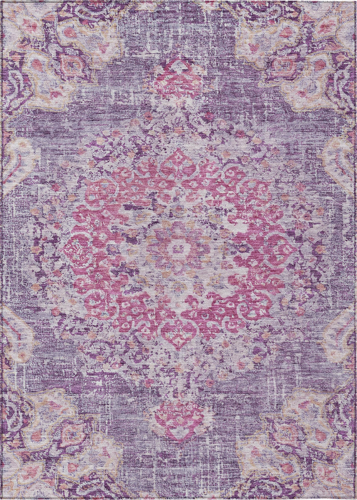 Piper Looms Chantille Global ACN1236 Purple Machine Washable Area Rug main image