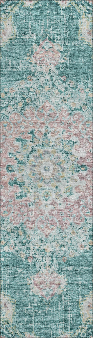 Piper Looms Chantille Global ACN1236 Teal Machine Washable Area Rug Runner Main Image