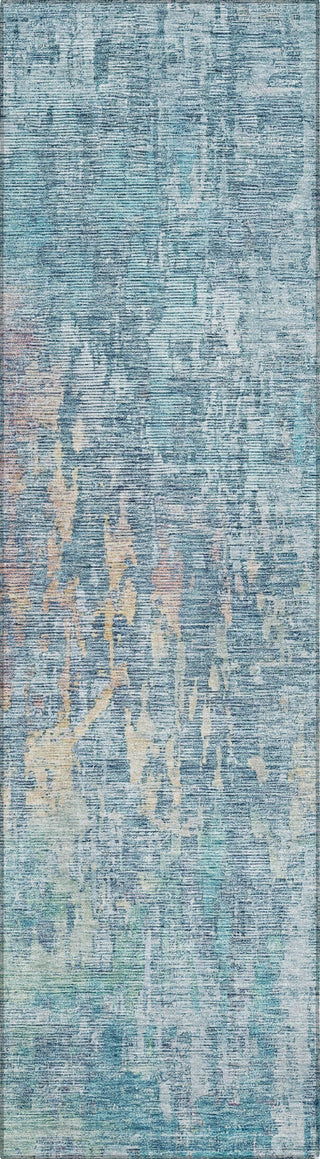 Piper Looms Chantille Modern ACN1237 Blue Machine Washable Area Rug Runner Main Image