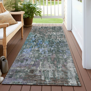 Piper Looms Chantille Modern ACN1237 Fern Machine Washable Area Rug Runner Outdoor Lifestyle Image Feature