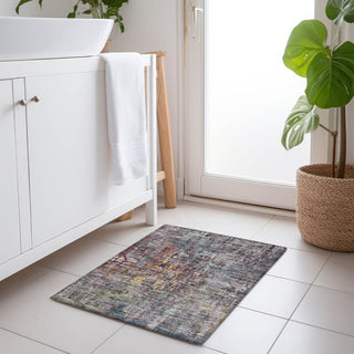 Piper Looms Chantille Modern ACN1237 Pewter Machine Washable Area Rug Scatter Lifestyle Image Feature