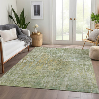 Piper Looms Chantille Modern ACN1237 Sage Machine Washable Area Rug Lifestyle Image Feature