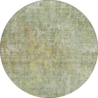 Piper Looms Chantille Modern ACN1237 Sage Machine Washable Area Rug Round Main Image