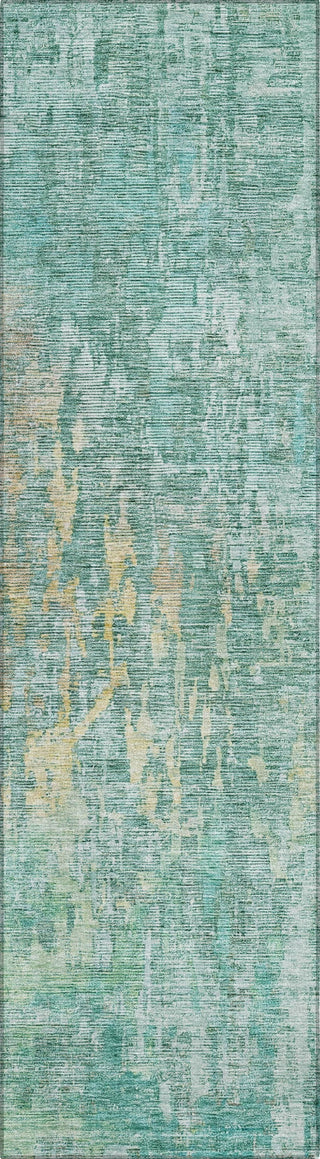 Piper Looms Chantille Modern ACN1237 Teal Machine Washable Area Rug Runner Main Image