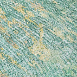 Piper Looms Chantille Modern ACN1237 Teal Machine Washable Area Rug Swatch Image